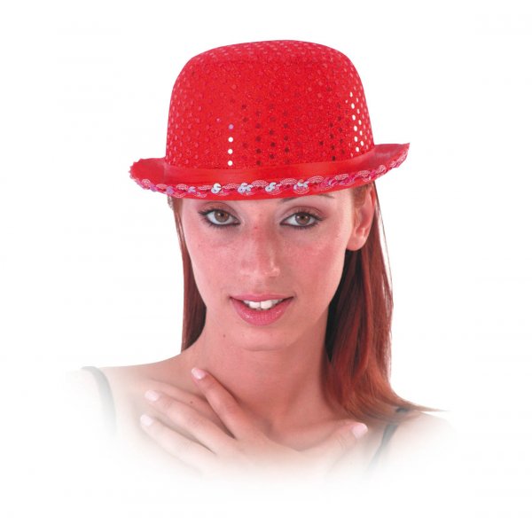 Αποκριάτικο Καπέλο Σαρλώ Κόκκινο